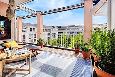 Haidhausen: Esclusivo appartamento con terrazza sul tetto su due livelli