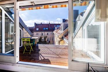 Dachterrassenwohnung con Galeriebereich